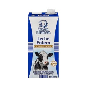 Leche UHT Entera Vaca Blanca 1L
