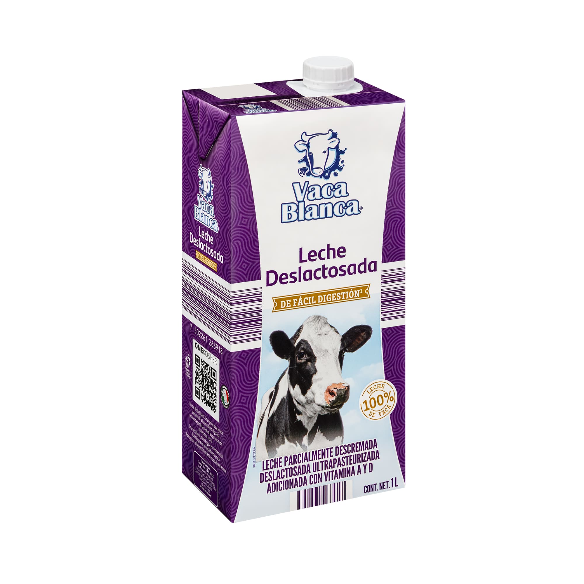 Leche deslactosada UHT Vaca Blanca - Image 2