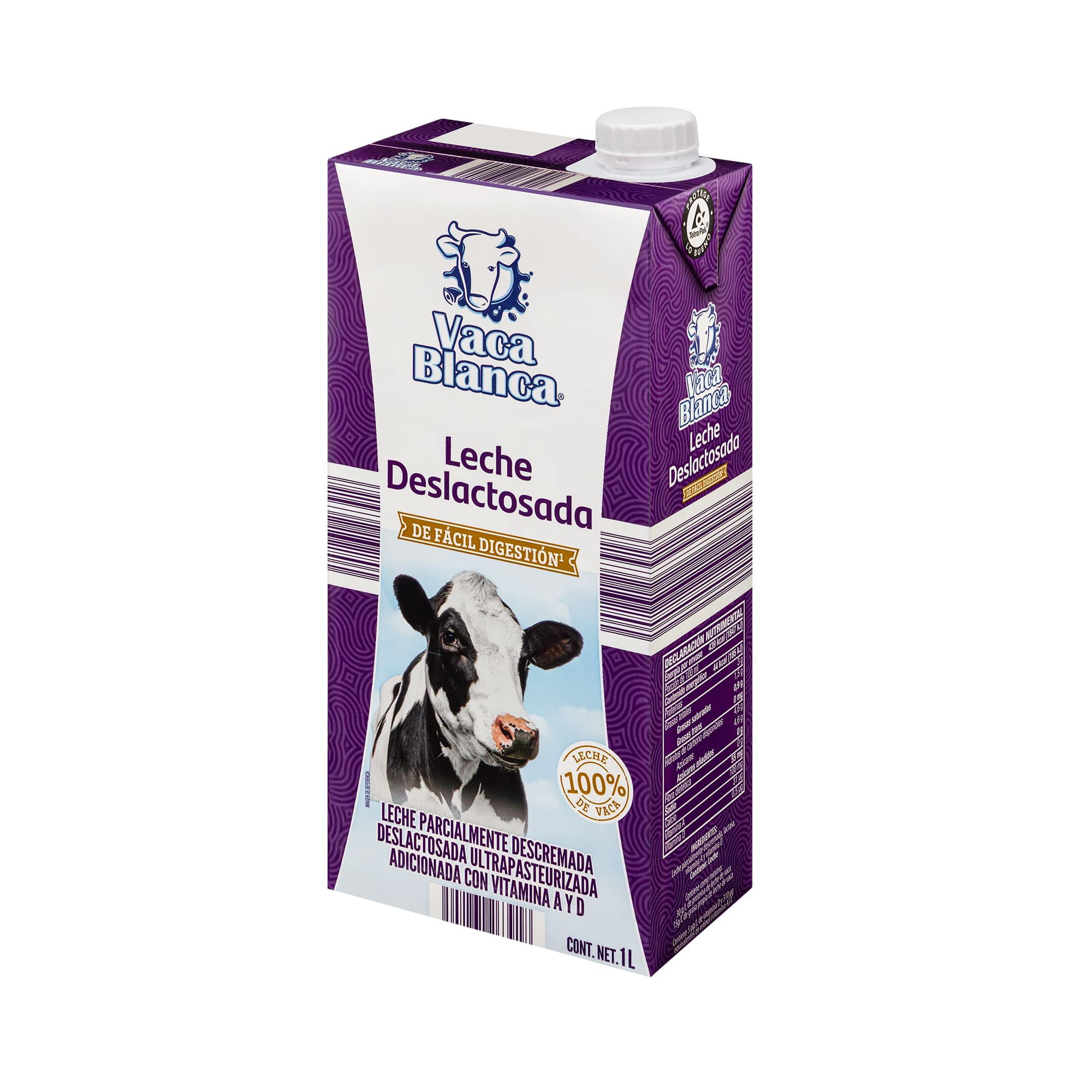 Leche deslactosada UHT Vaca Blanca - Image 4