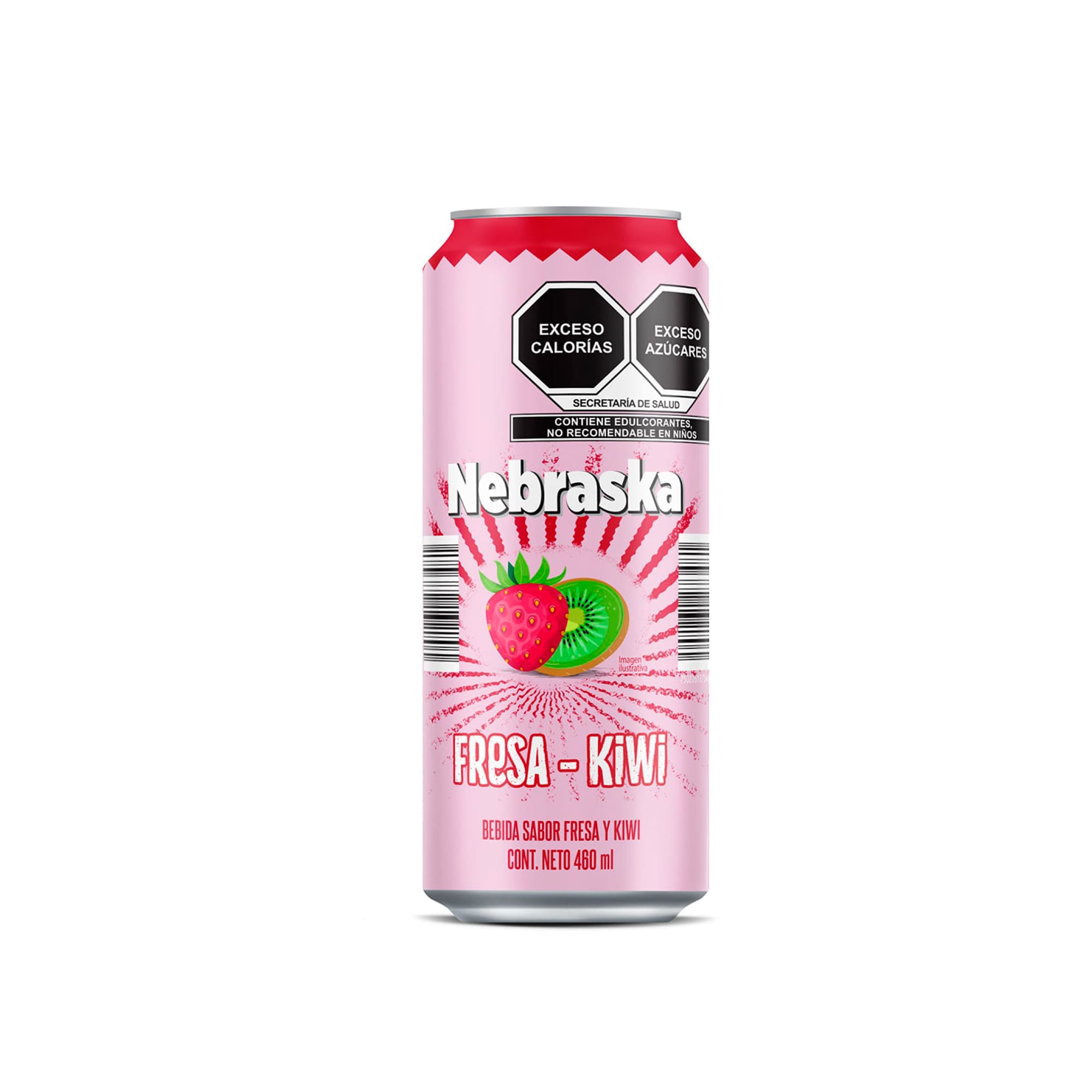 Bebida sabor fresa-kiwi Nebraska 460 ml - Image 2