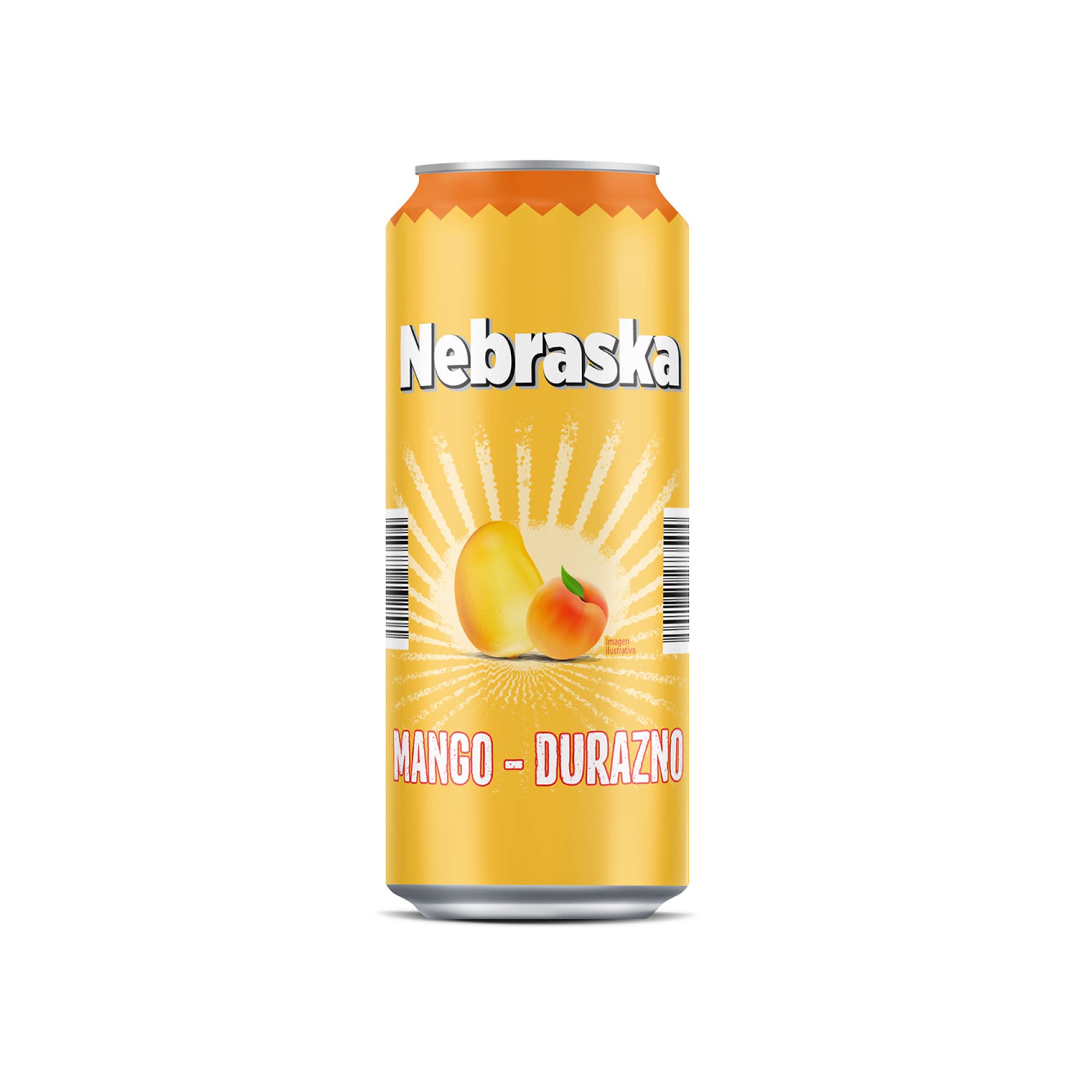 Bebida Nebraska Sabor Mango-Durazno (460ml)