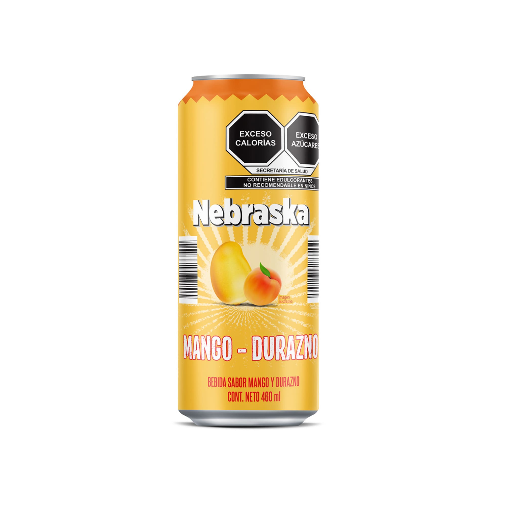 Bebida Nebraska Sabor Mango-Durazno (460ml) - Image 2