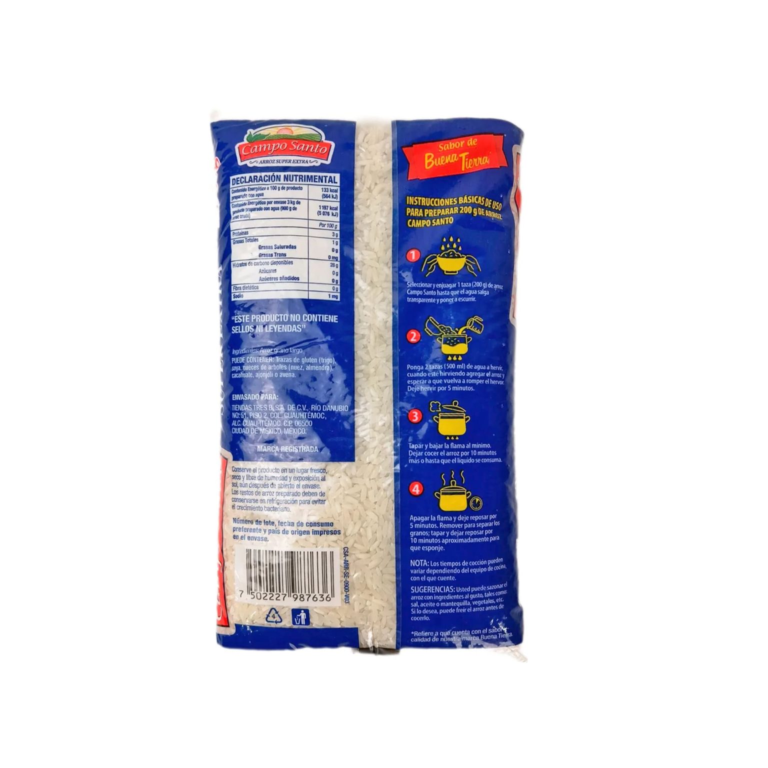 Arroz Super Extra Camposanto | Tiendas 3B, tu despensa inteligente