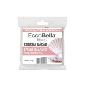 Esponjabon Facial Concha Nacar Ecco Bella