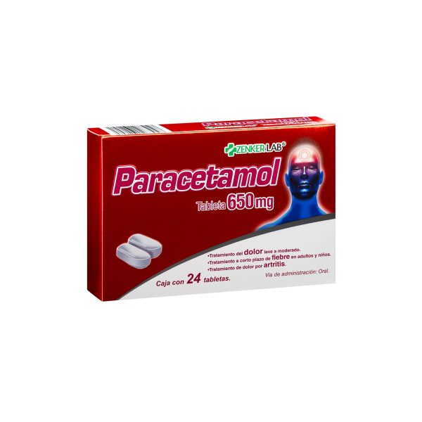 Analgésico Paracetamol 650mg Zenker Lab - Image 2