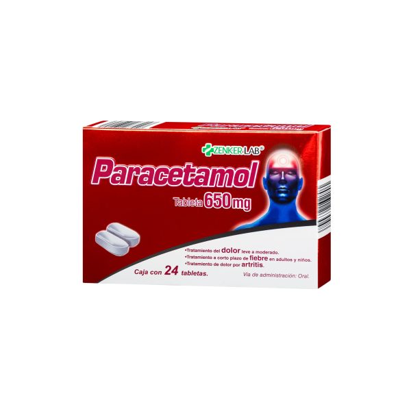 Analgésico Paracetamol 650mg Zenker Lab - Image 3