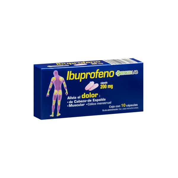 Analgésico Ibuprofeno 200mg 10C Zenker Lab - Image 2