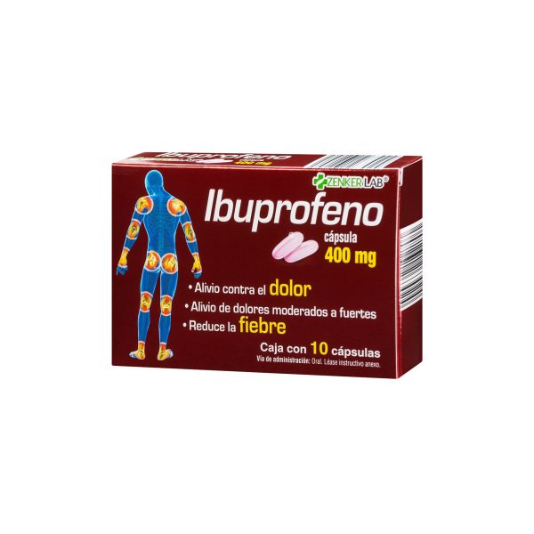 Analgésico Ibuprofeno 400mg 10C Zenker Lab - Image 3