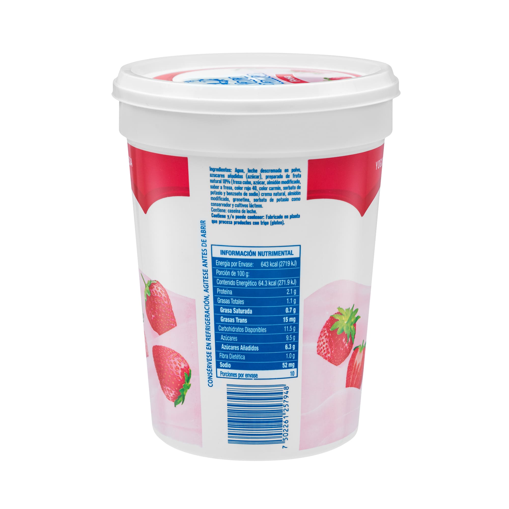 Yogurt con fruta de fresa 1kg - Image 2