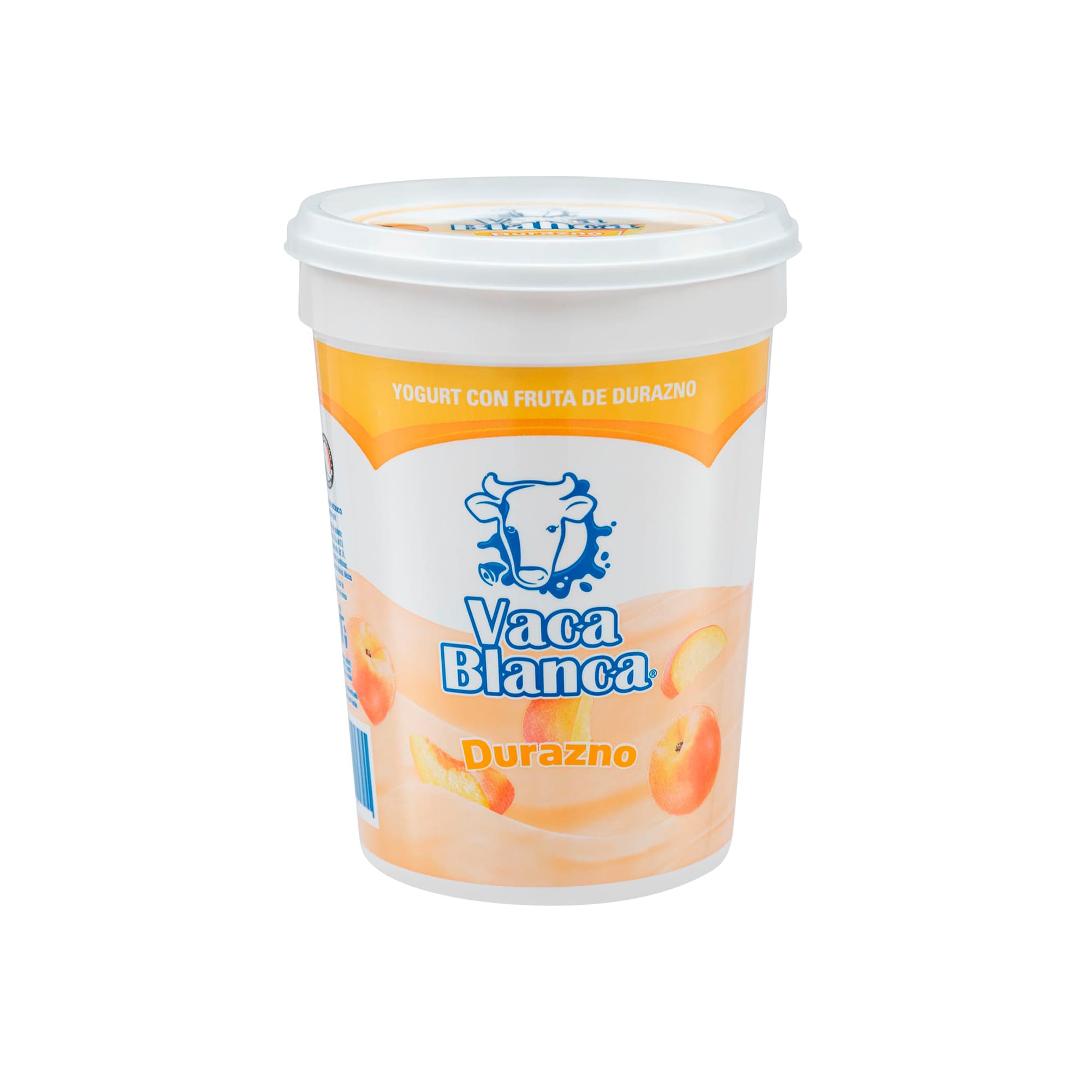 Yogurt con fruta de durazno (1kg) Vaca Blanca