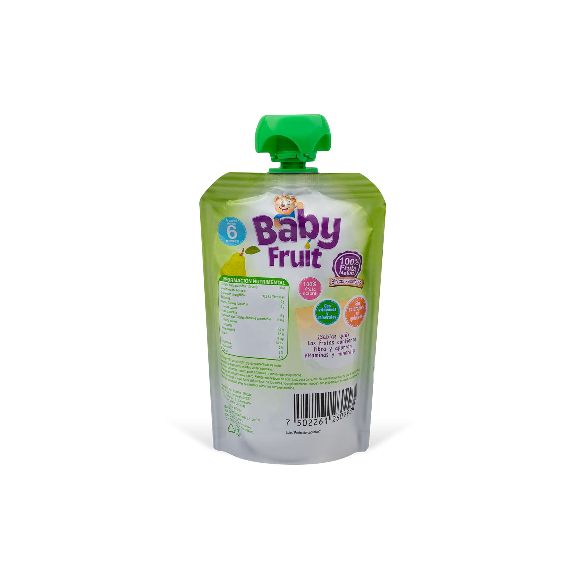 Papilla Baby Fruit Pera 113 g - Image 2