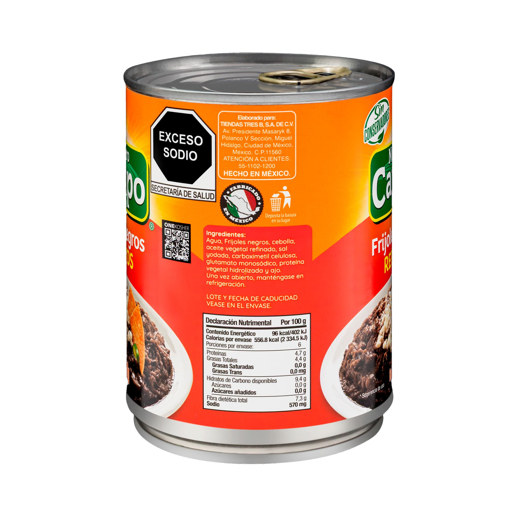 Frijol Refrito Negro Nuestro Campo - Image 3