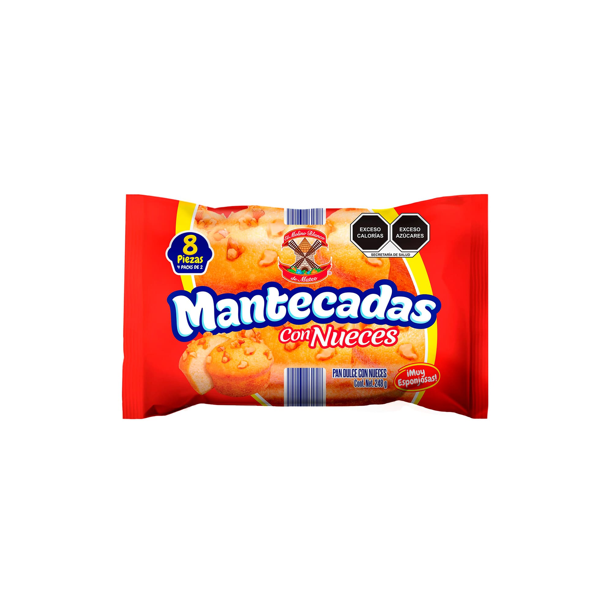 Mantecadas con nueces Molino Blanco