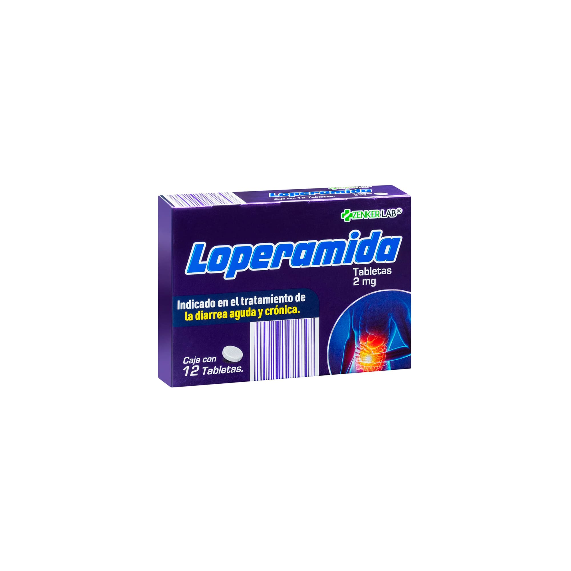 Antidiarreico loperamida 2mg 12c ZenkerLab - Image 2