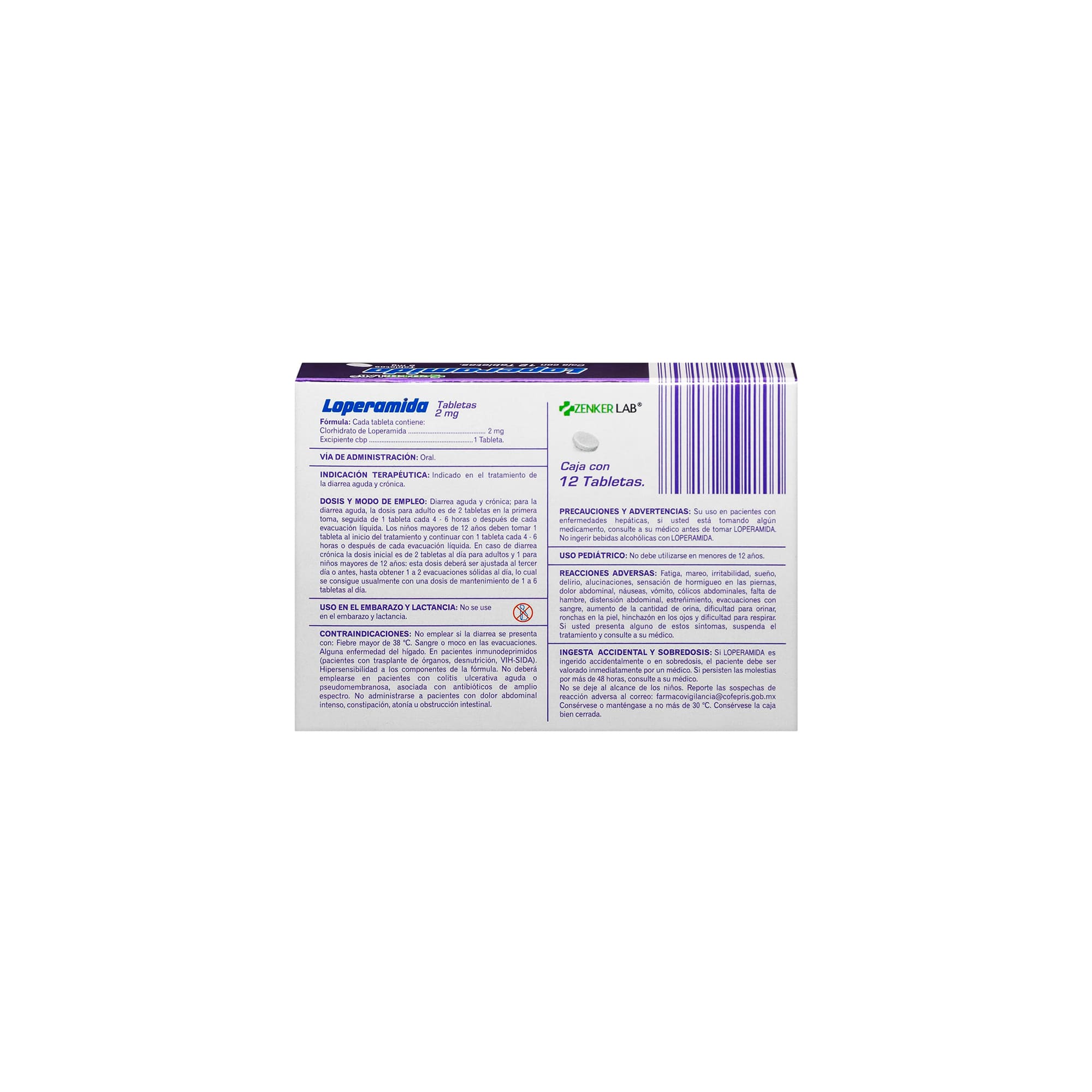 Antidiarreico loperamida 2mg 12c ZenkerLab - Image 4