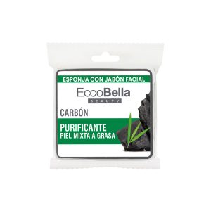 Esponja con jabón facial / carbón