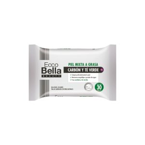 Toallitas Desmaquillantes con Carbón y Té Verde