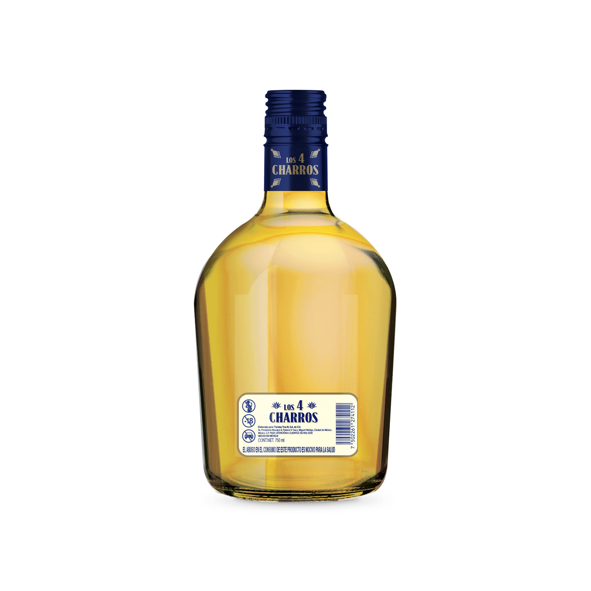 Licor Agave Reposado Los 4 Charros - Image 2