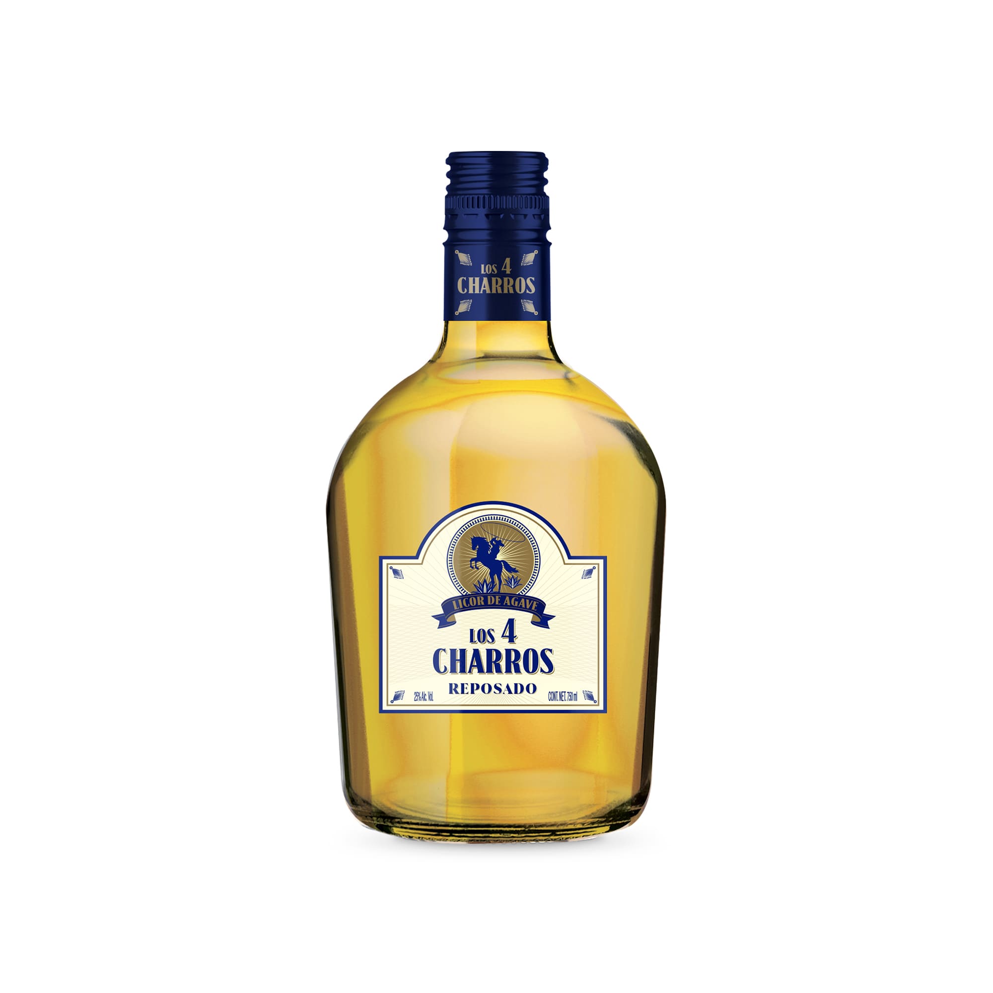 Licor Agave Reposado Los 4 Charros