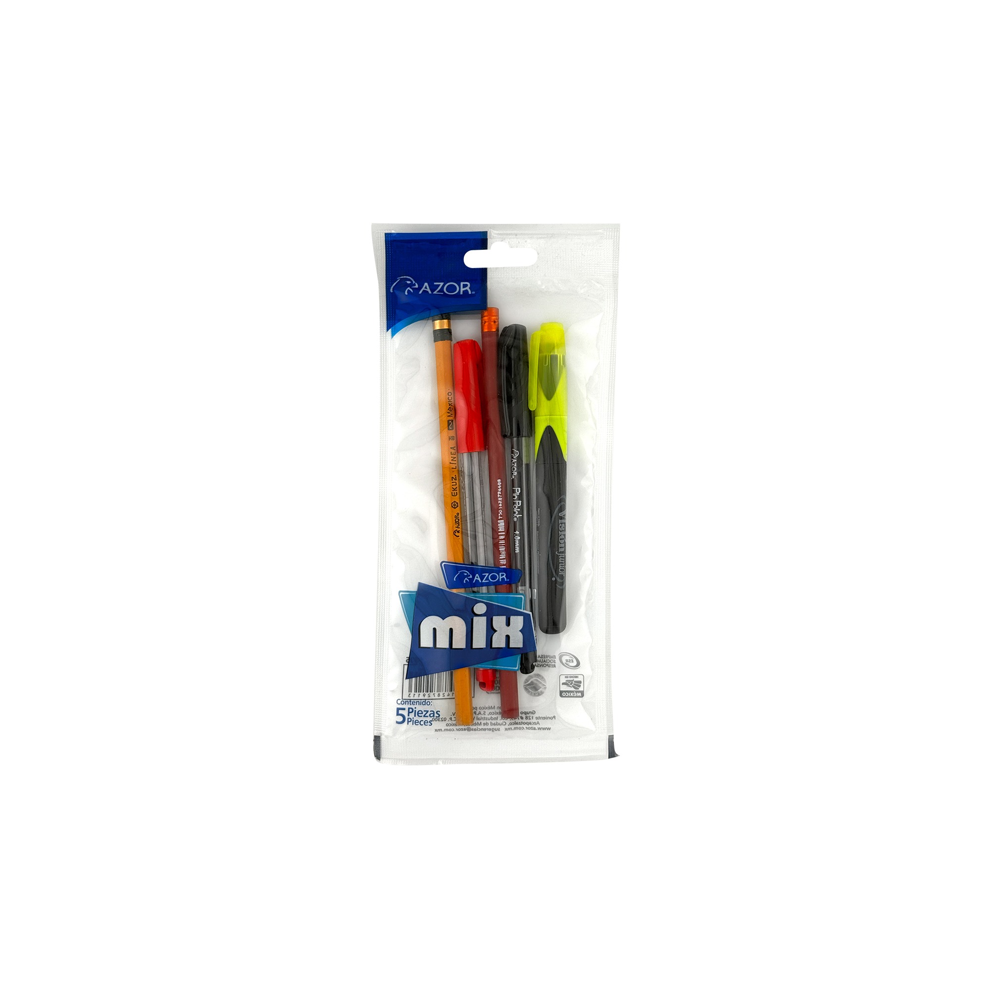 Juego de escritura 5 pzas Azor