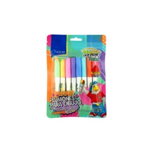 Marcador Pastel 8 pzas Azor
