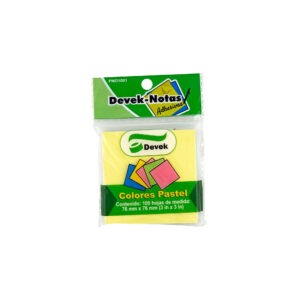 Notas adhesivas 100h 76mm x 76mm 1 pz Devek