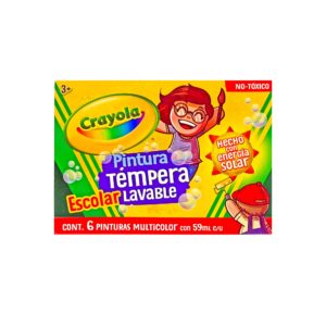 Pintura tempera 6 pzas Crayola