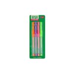 Bolígrafo de gel 4 pzas colores neón
