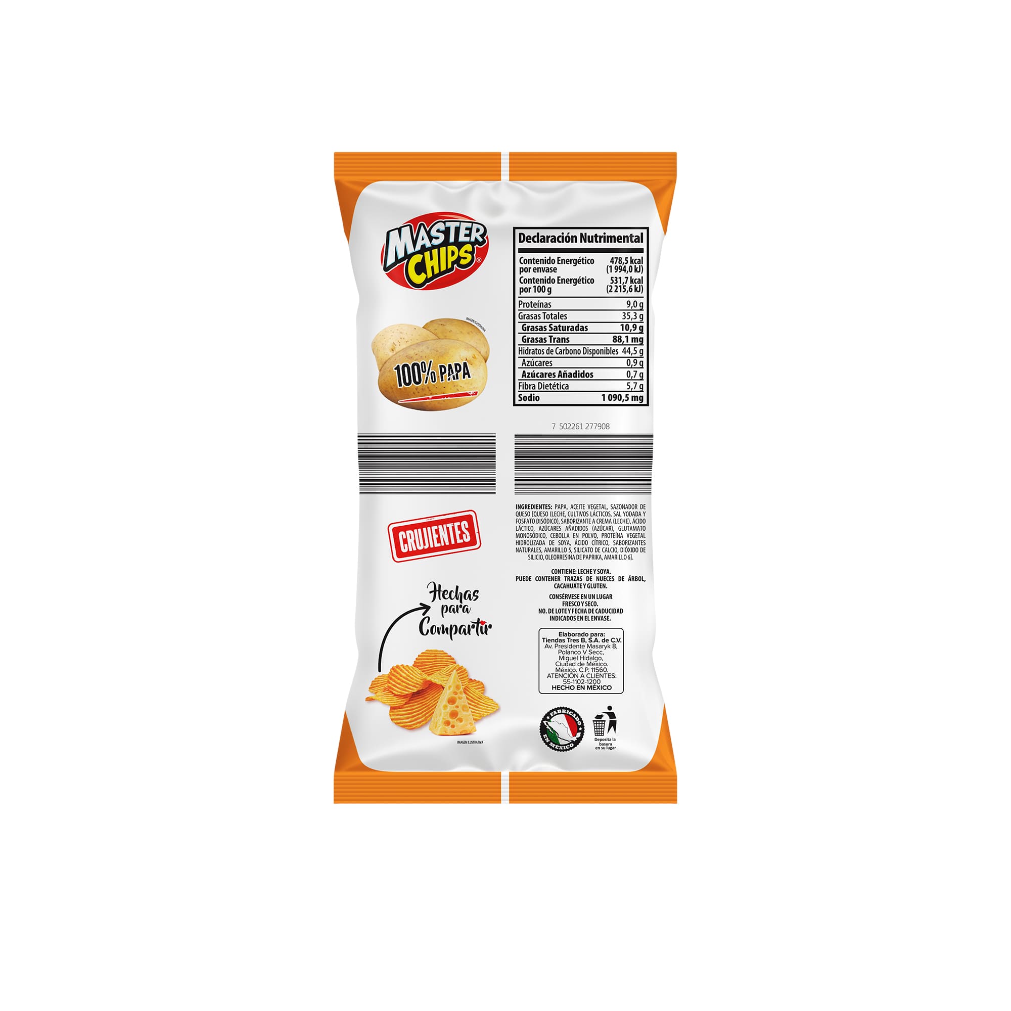 Papa Ondulada Queso Masterchips - Image 2