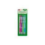 Juego de 4 plumas retractiles de colores punto fino Blist